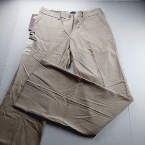 Elite School Wear Juniors Uniform Pants Size 7 Khaki Bootcut Stretch Unhemmed
